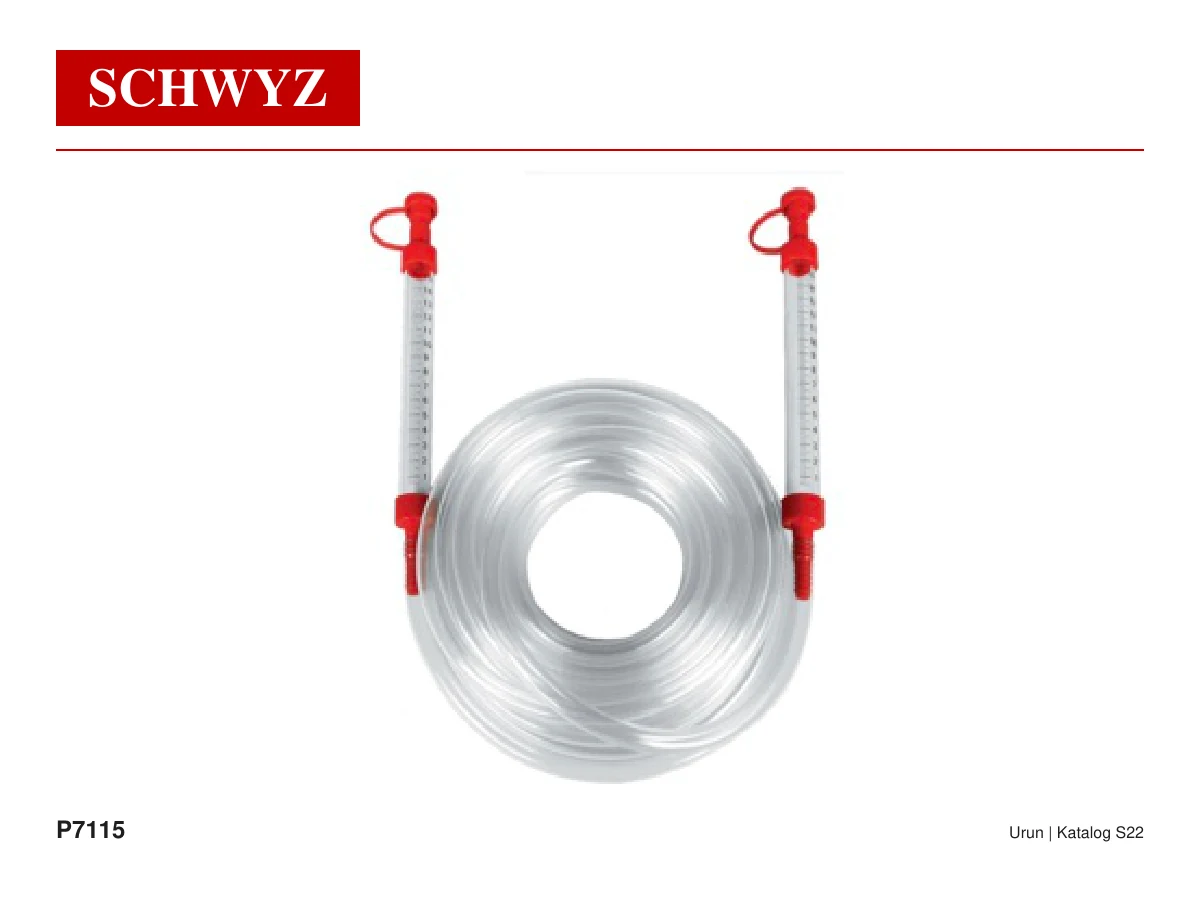 SCHWYZ P7115-20 Lazer Terazi, Kontur Mastarı ve Hortumlu Su Terazisi