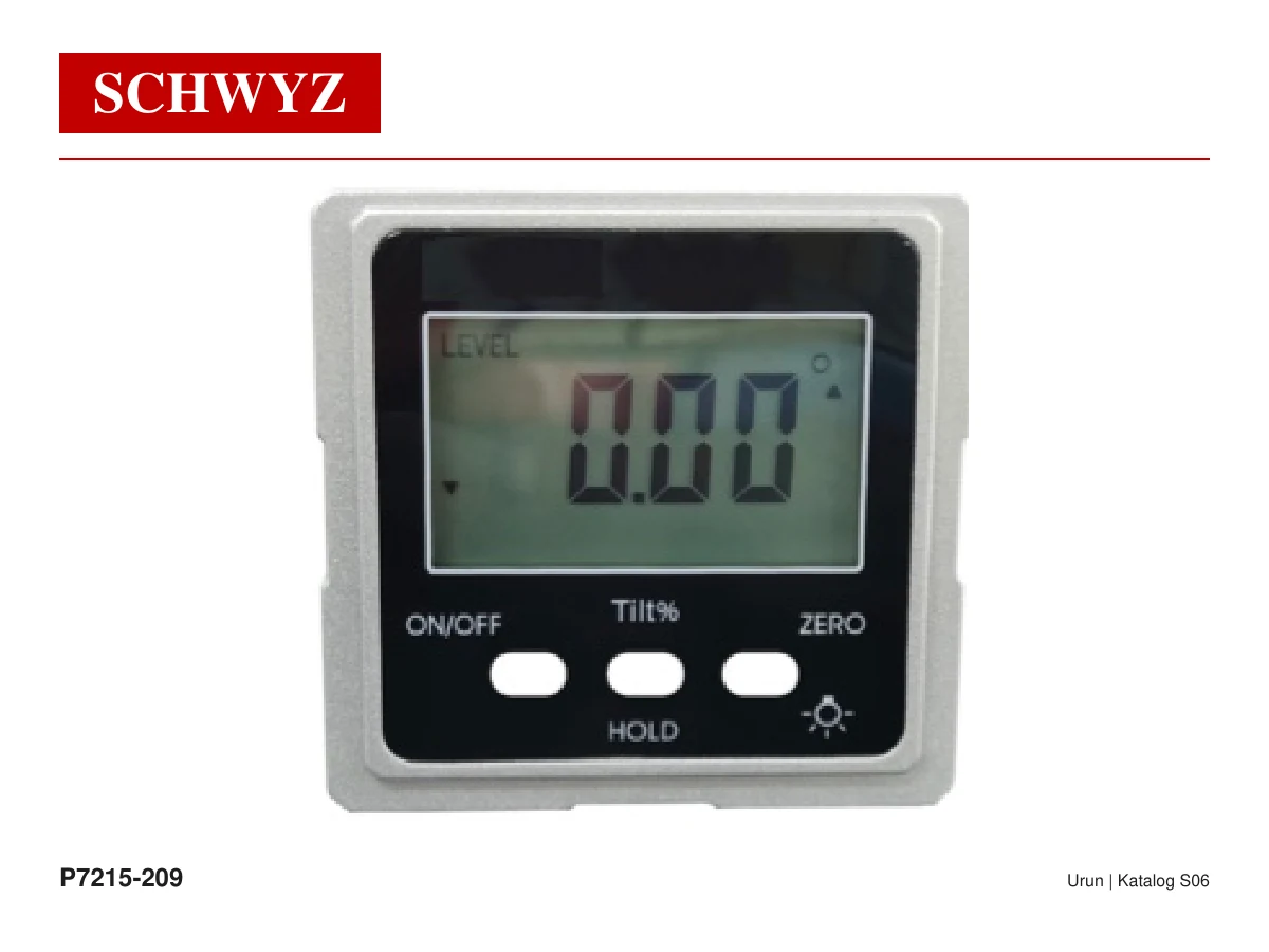 SCHWYZ P7215-202 Dijital Level Box
