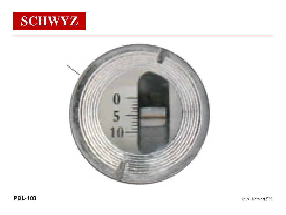 SCHWYZ PBL-100 Hassas Blok / Çerçeve Teraziler