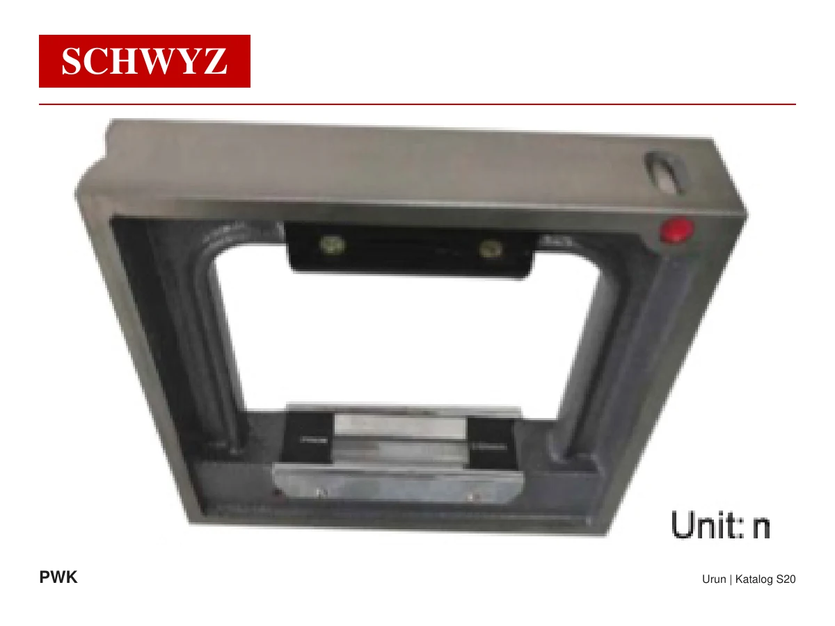 SCHWYZ PWK006 Hassas Blok / Çerçeve Teraziler