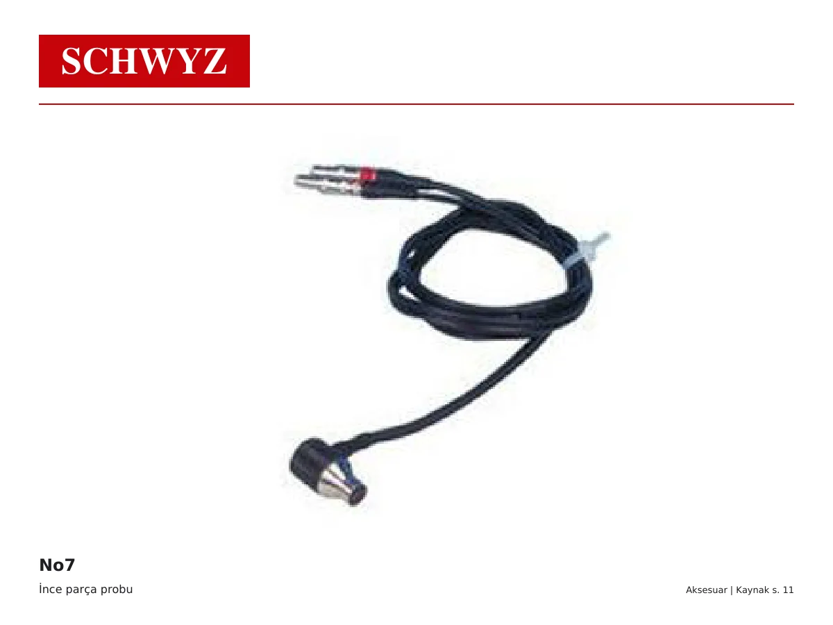 SCHWYZ No7 Ultrasonik kalınlık ölçer probu