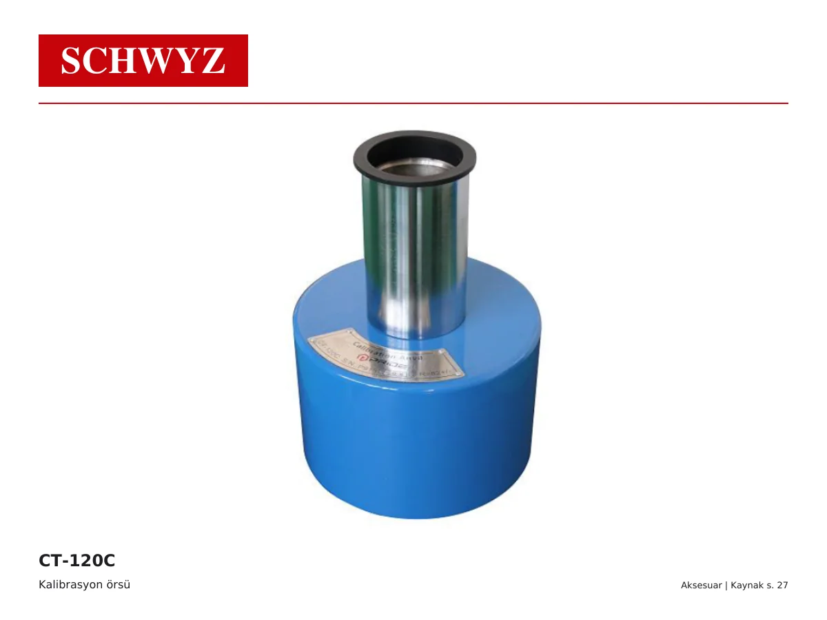 SCHWYZ CT-120C Beton çekici kalibrasyon örsü