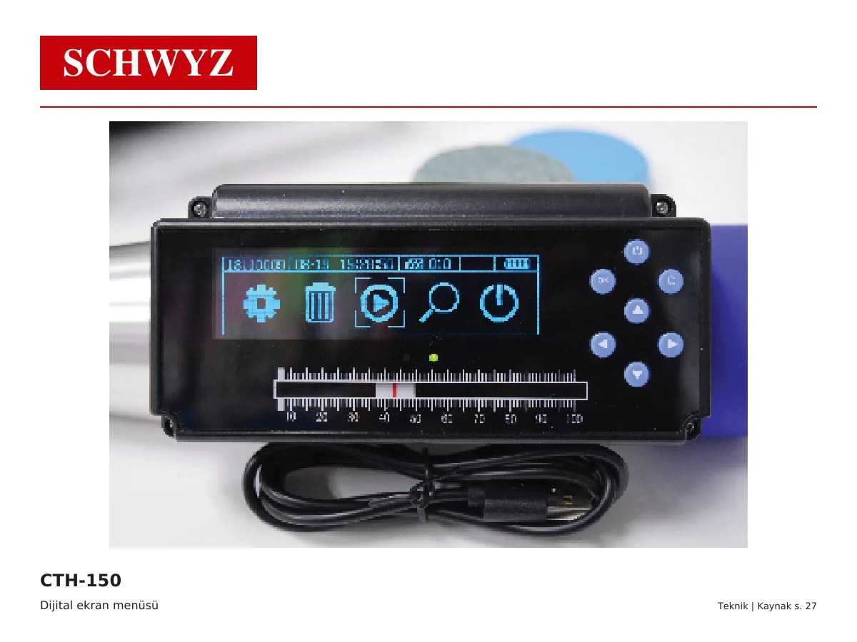 SCHWYZ CTH-150 ürün ve uygulama detayı