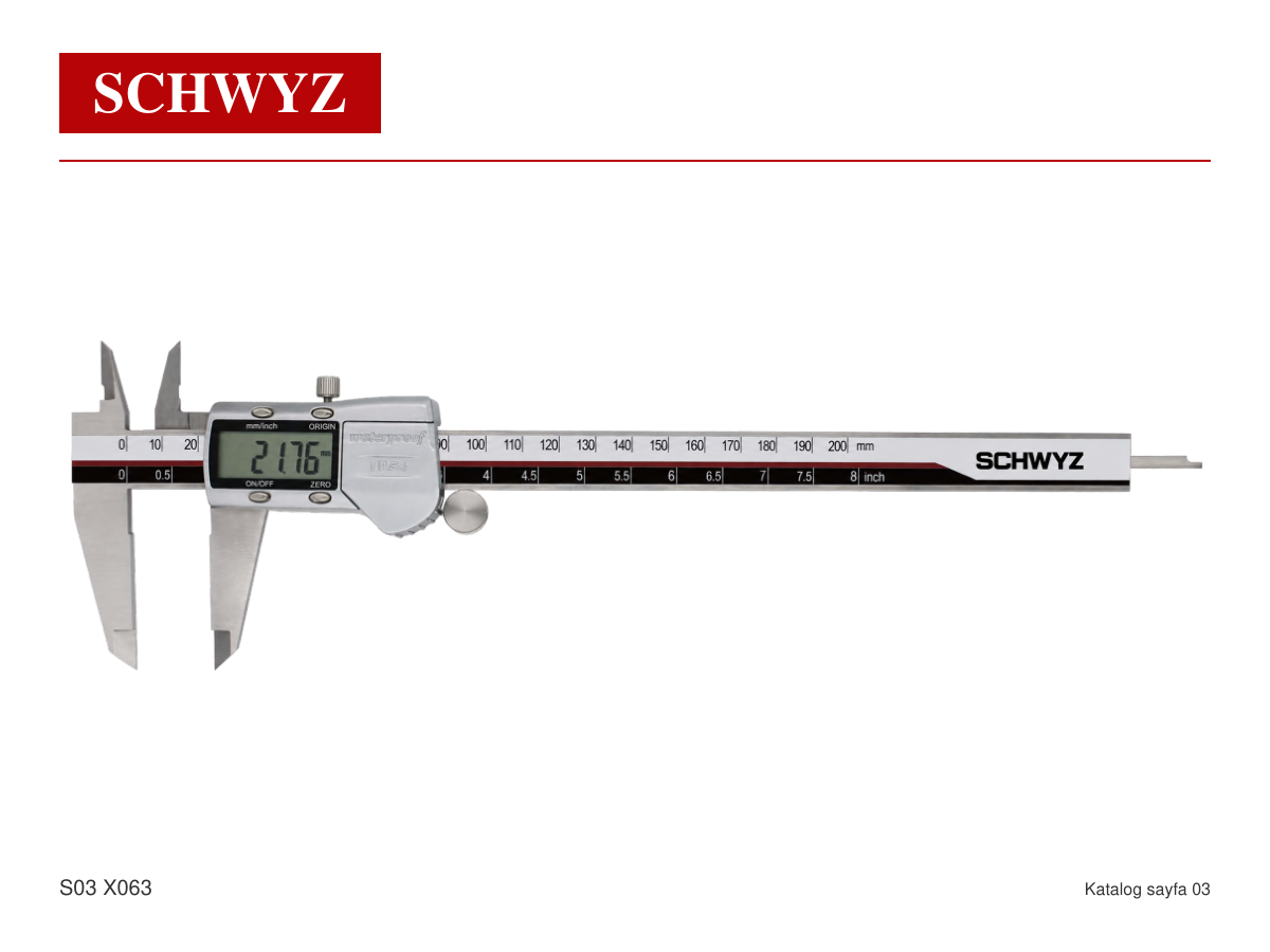 SCHWYZ katalog sayfası 3 ürün görseli