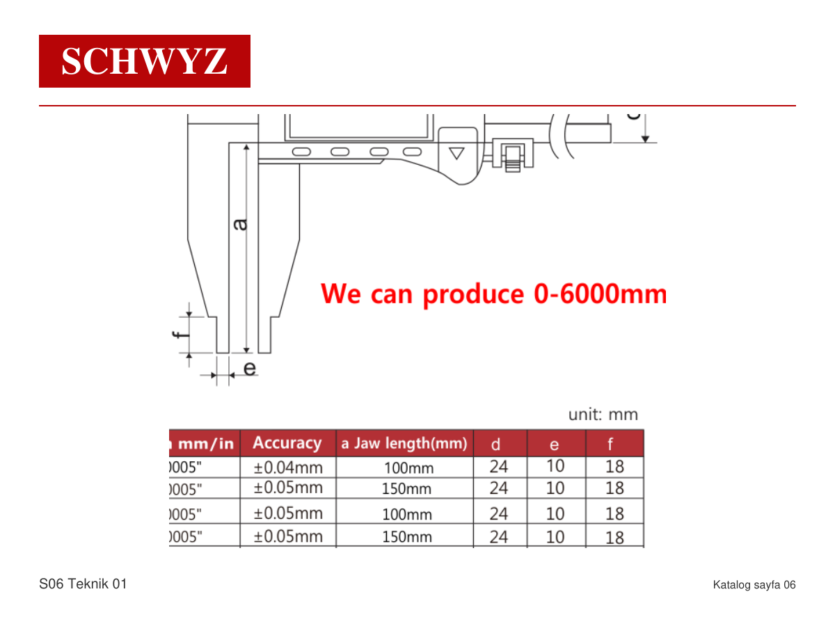 SCHWYZ katalog sayfası 6 ürün görseli