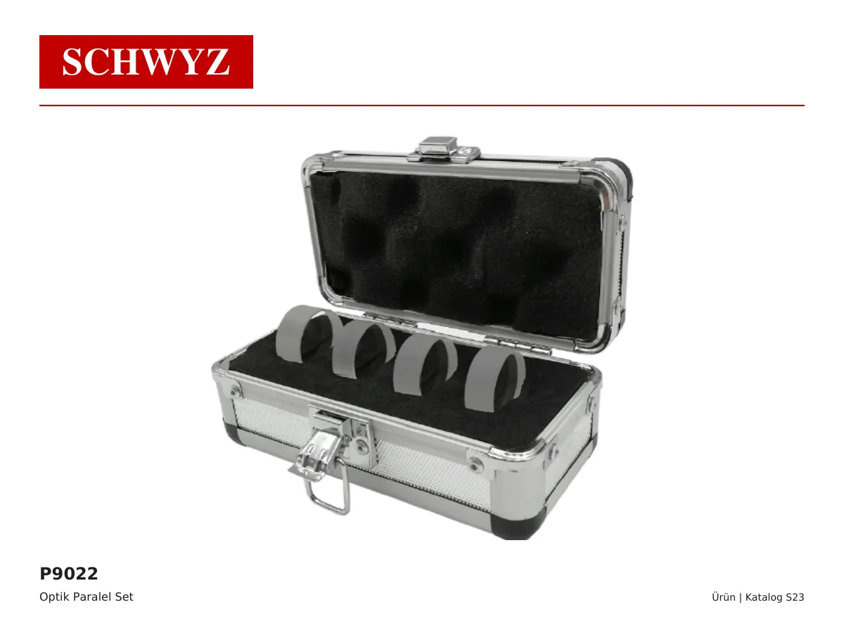 SCHWYZ Optik Düzlemler ve Cam Cetveller seri görseli