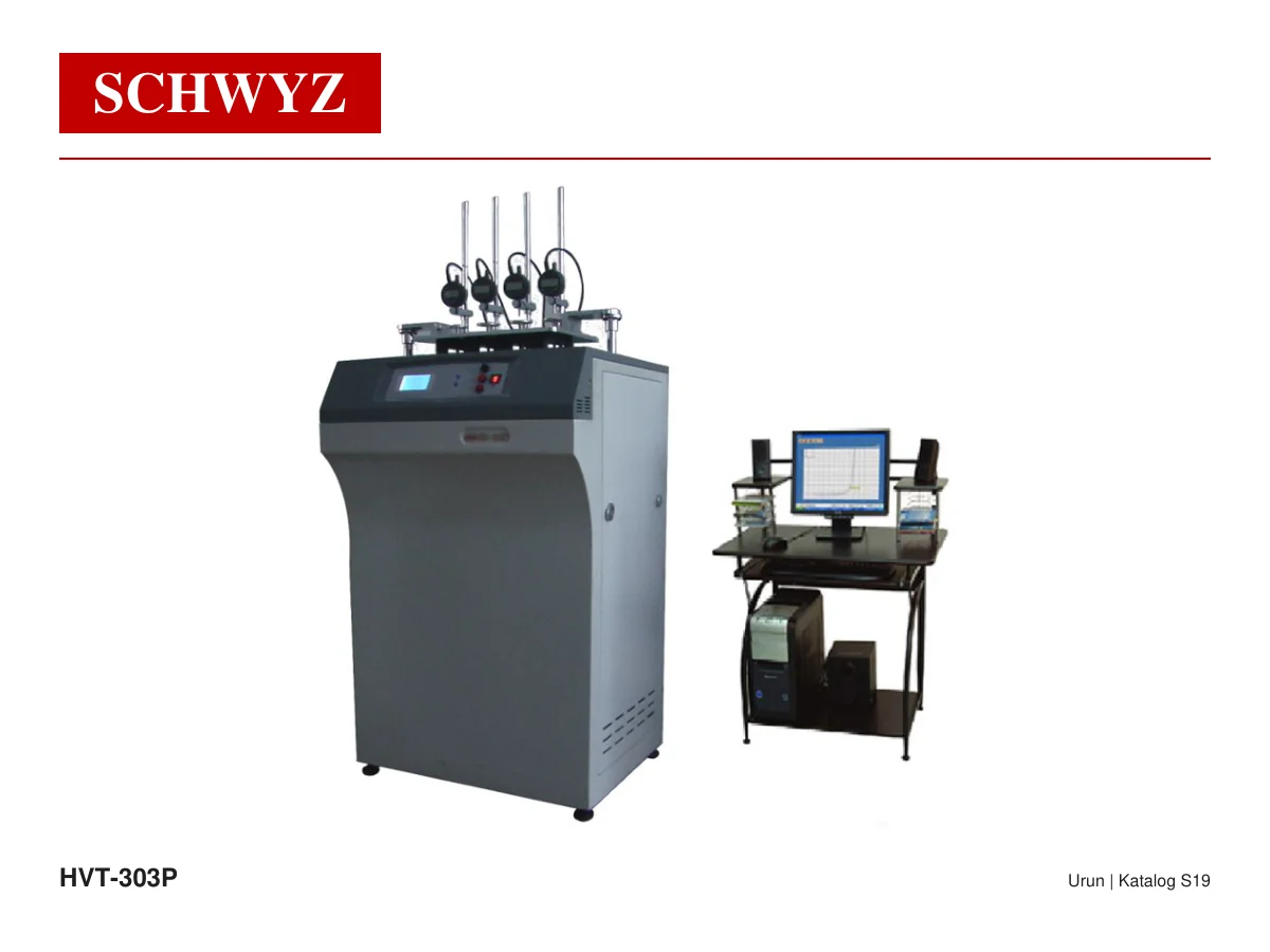 SCHWYZ HVT-303P HDT ve Vicat Test Cihazı