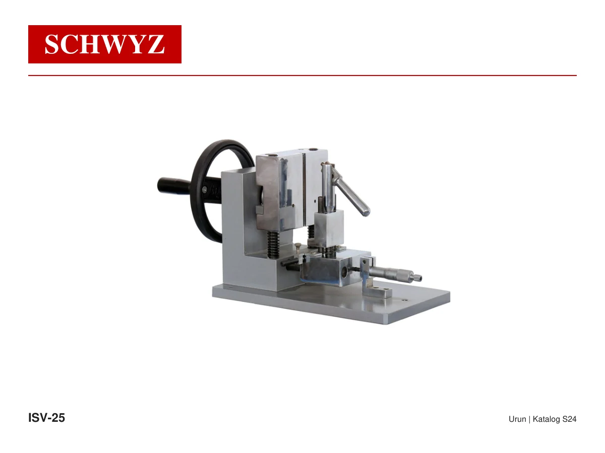 SCHWYZ ISV-25 Darbe Numunesi V-Çentik Açma Cihazı