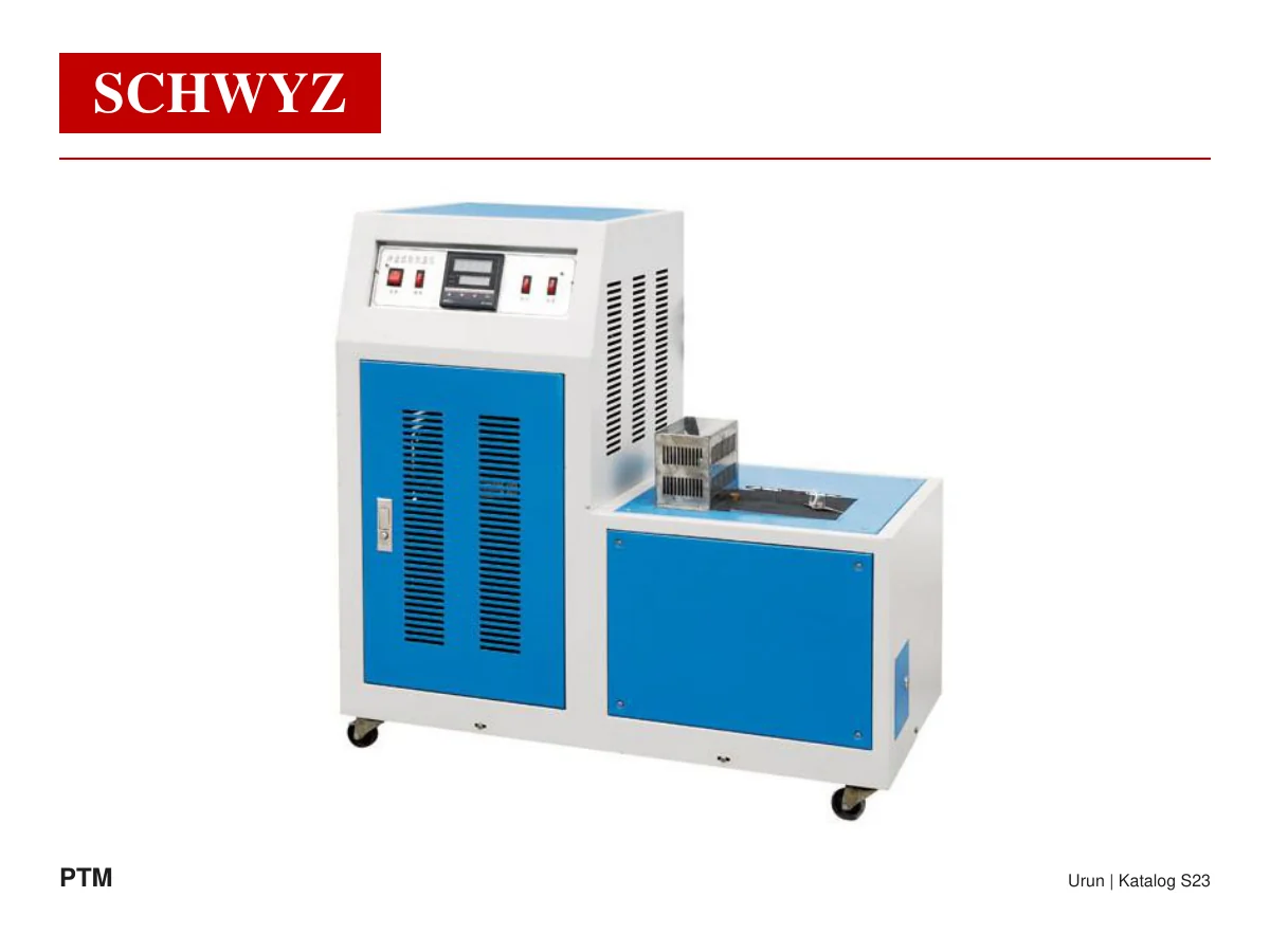 SCHWYZ PTM-100 Darbe Test Makinesi Düşük Sıcaklık Kabini