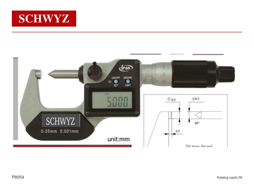 SCHWYZ P8054 ailesi katalog görseli