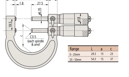 Katalog sayfası S42 teknik çizimi